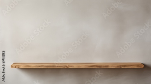 wooden shelf on the wall