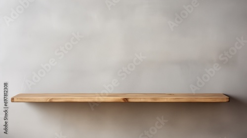 wooden shelf on the wall