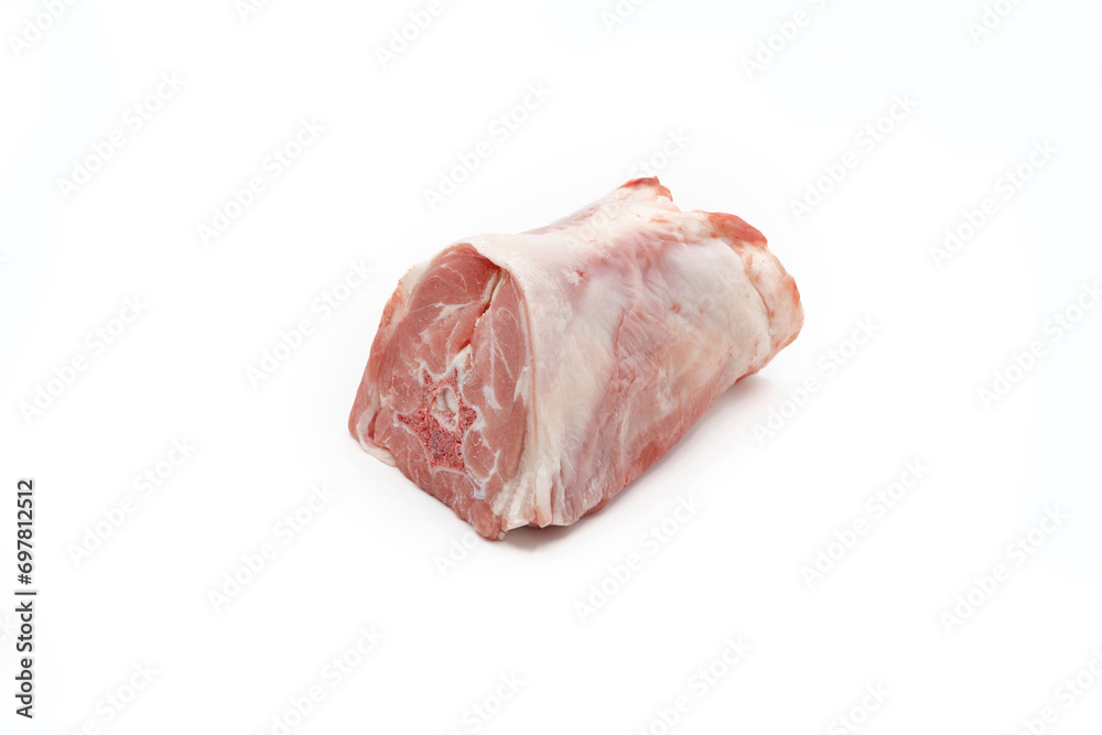 Assorted cuts of goat meat include shoulder, leg, loin, and ribs, offering a variety of flavors and textures for cooking and grilling.