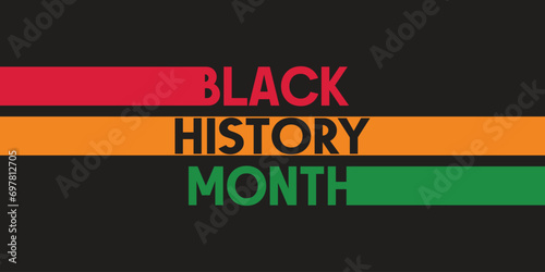 Black history month African American history celebration vector illustration design graphic Black history month