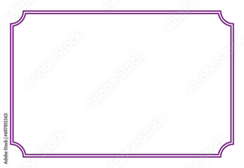 Border frame decoration vector label simple line corner for your photo and text and icons