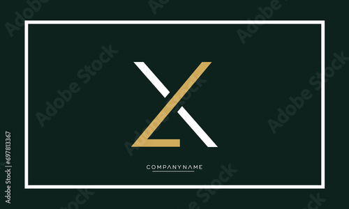 Alphabet Letters LX or XL Logo Monogram