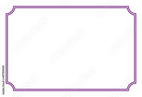 Border frame decoration vector label simple line corner for your photo and text and icons