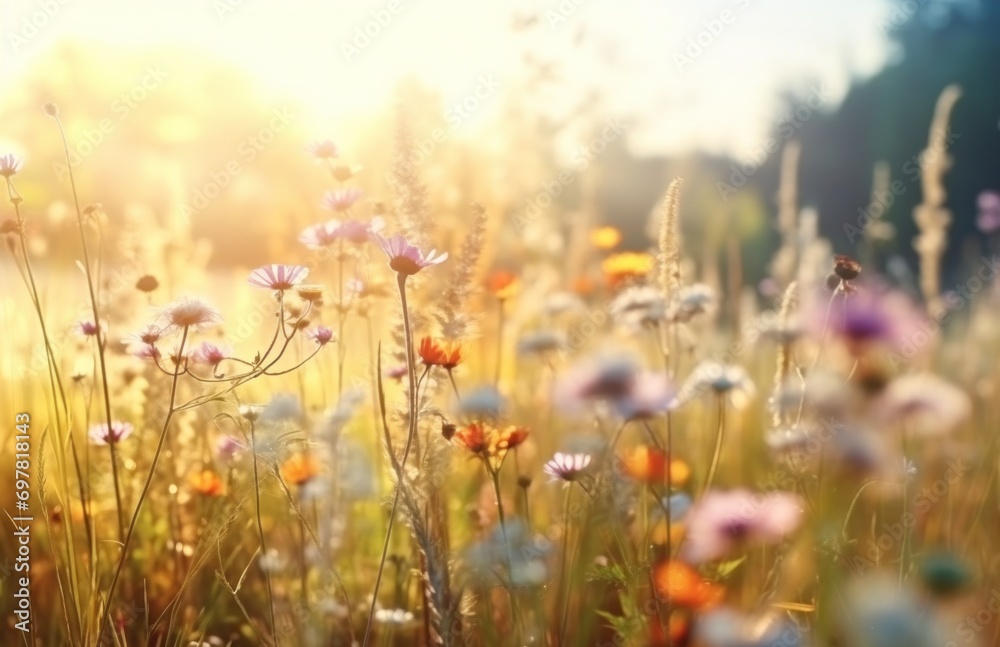a summer meadow full of wildflowers