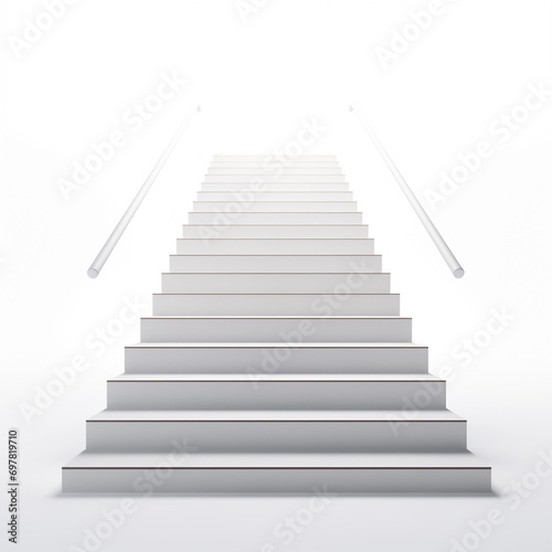 a white stairs with a light background