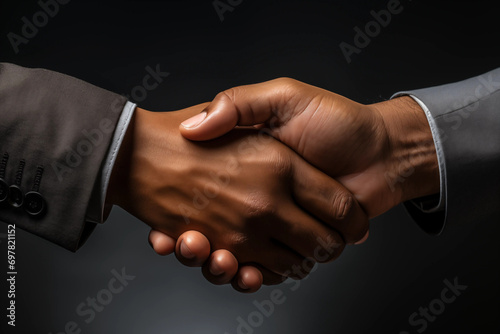 businessman handshake for teamwork of business merger and acquisition