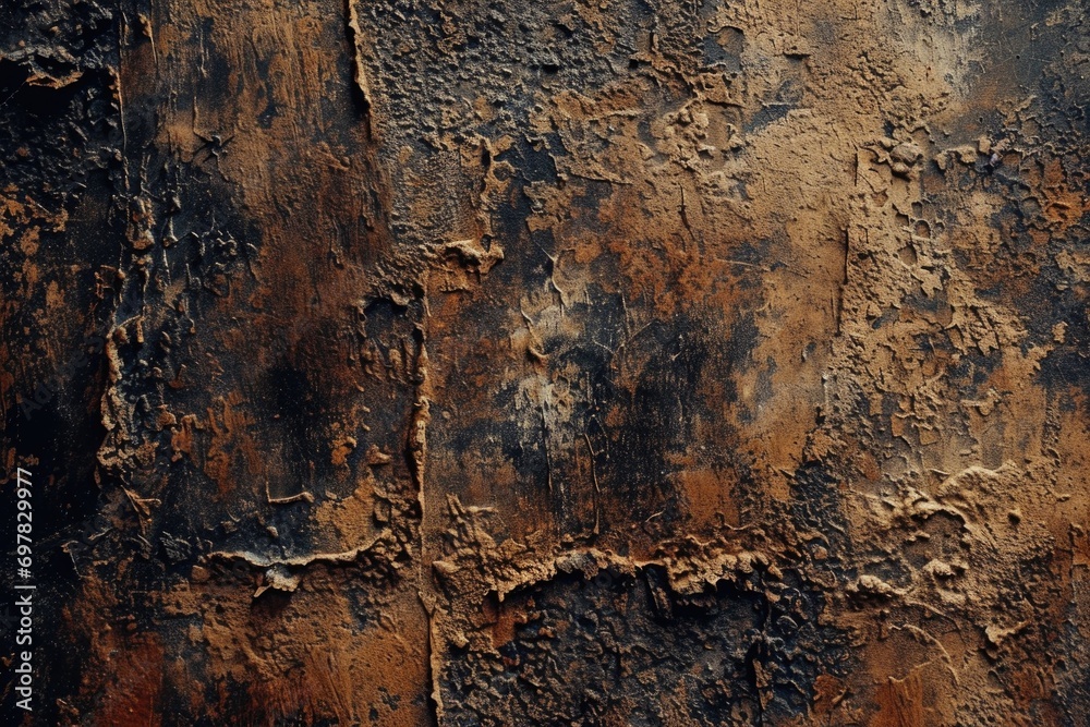 A detailed view of a rusted metal surface. This image can be used to depict corrosion, decay, or industrial textures.