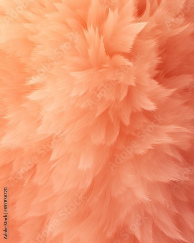 fur fluffy soft peach color background © InfiniteStudio