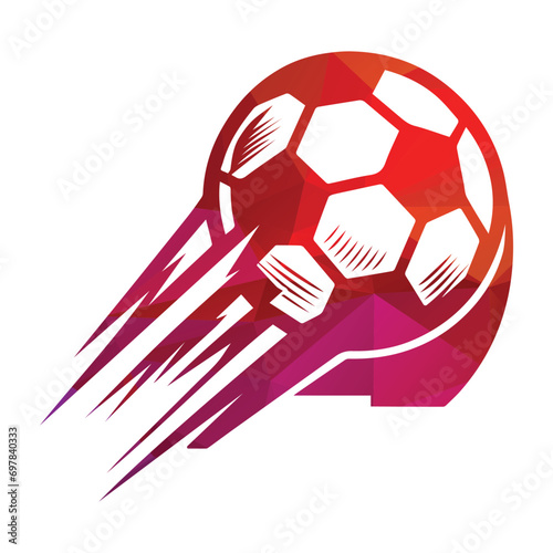 Football Ball Logo Design Vector Illustration
