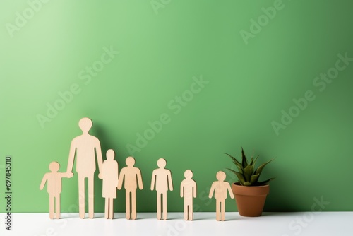 Adoptive family meeting with social worker concept. copy space for advertiser