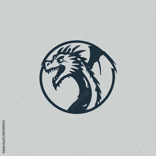 Dragon Logo EPS Format Design Very Cool