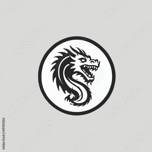 Dragon Logo EPS Format Design Very Cool