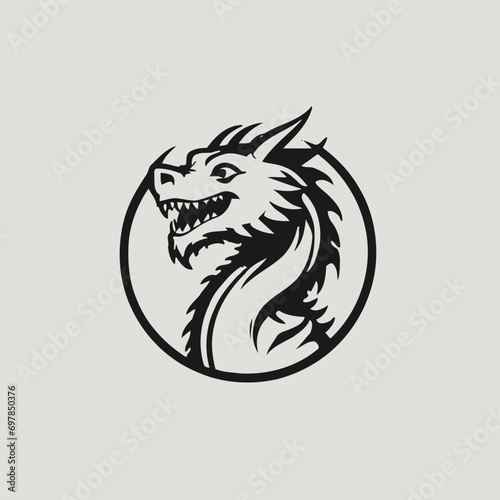 Dragon Logo EPS Format Design Very Cool