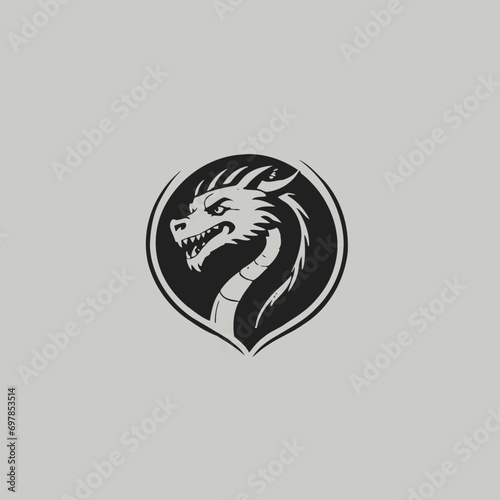 Dragon Logo EPS Format Design Very Cool © GANNES