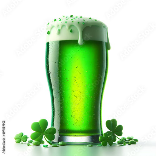 St Patrick's day green beer photo