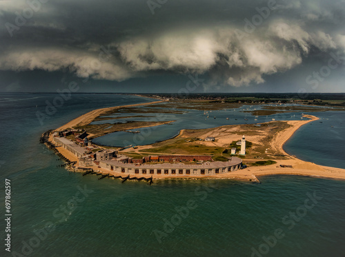 Fotografie Aerial of Hurst Castle, United Kingdom