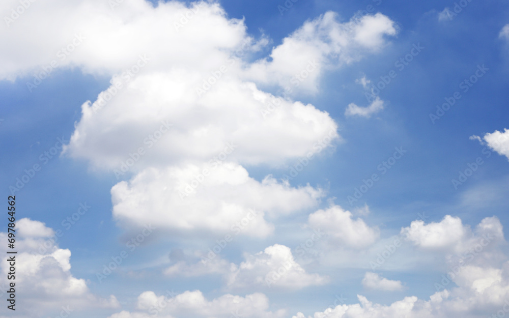 Fototapeta premium Blue sky background with cloud