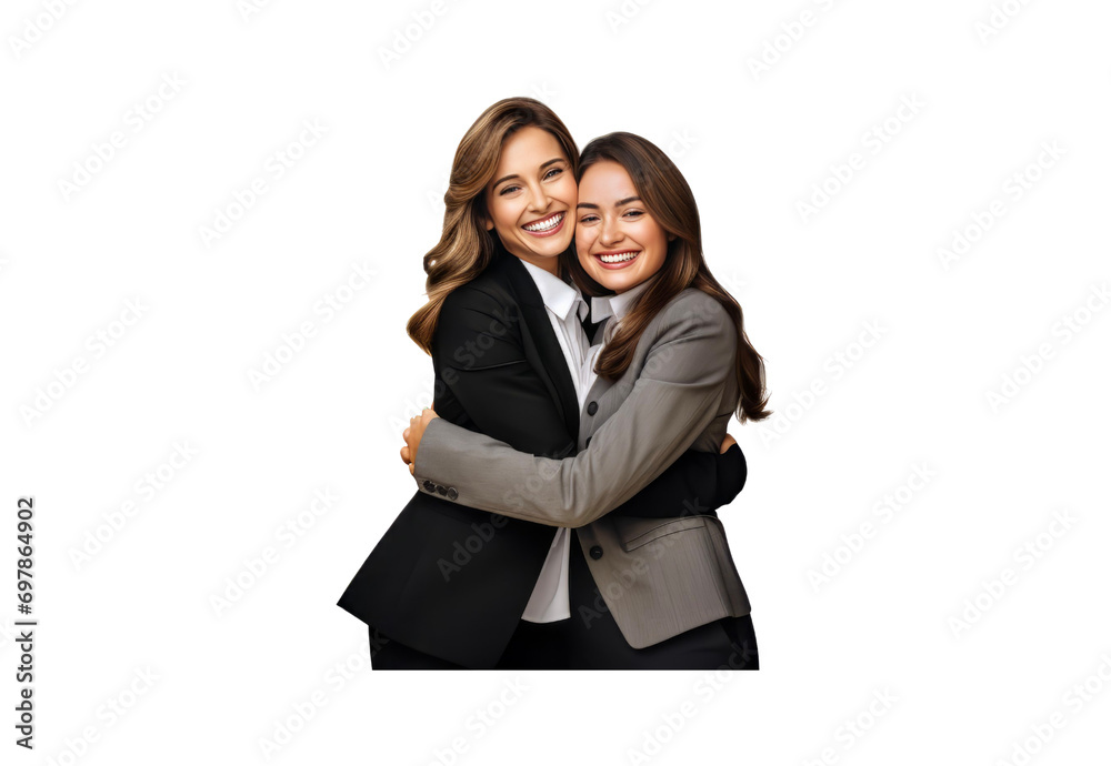 Young_businesswomen_hug_each_other._Sharp_smiles