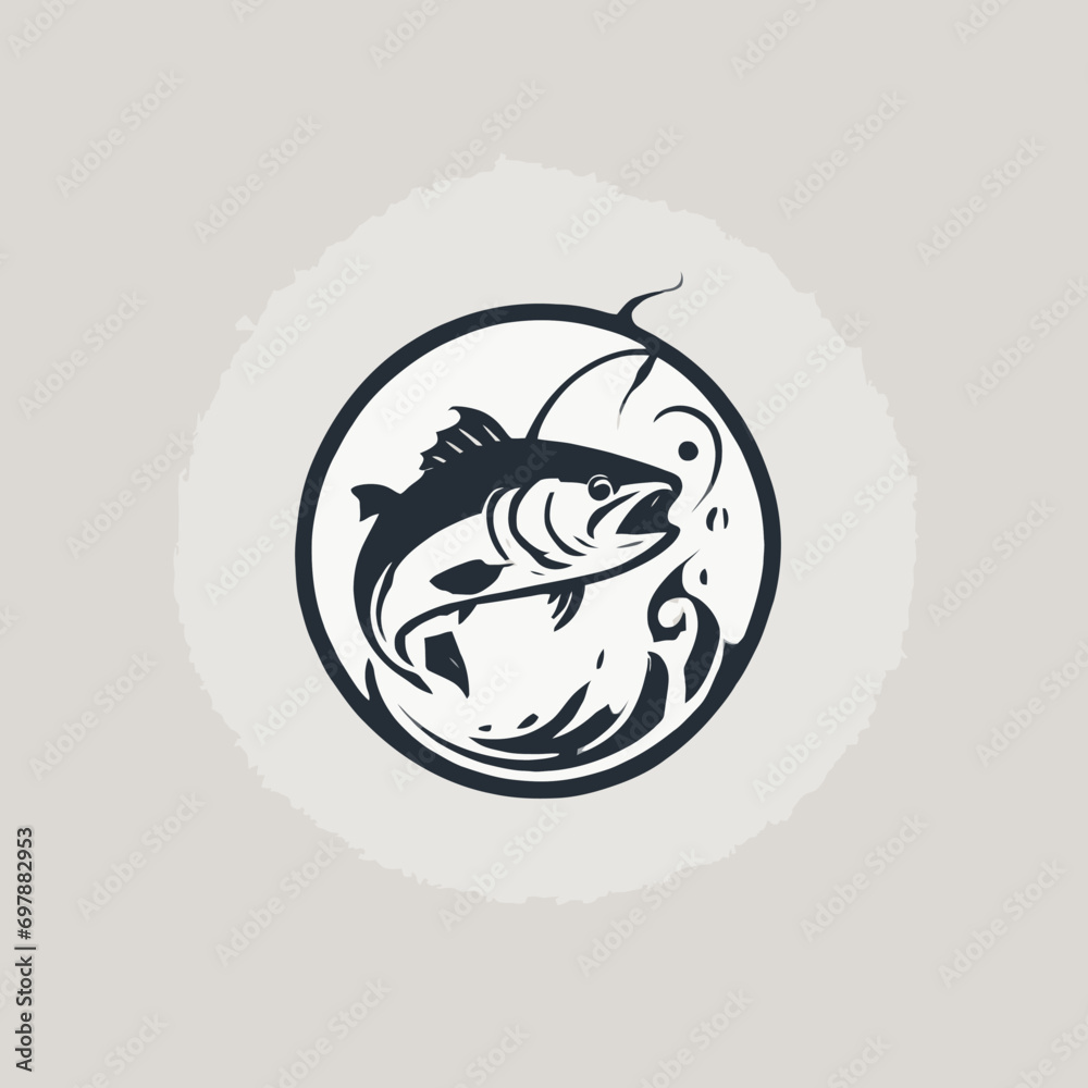 Fishing Logo EPS Format Design Very Cool