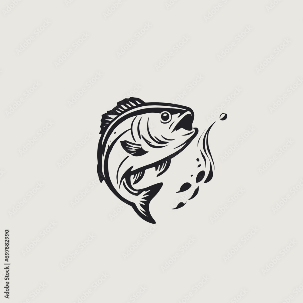 Fishing Logo EPS Format Design Very Cool Fishing Logo EPS Format Design Very Cool