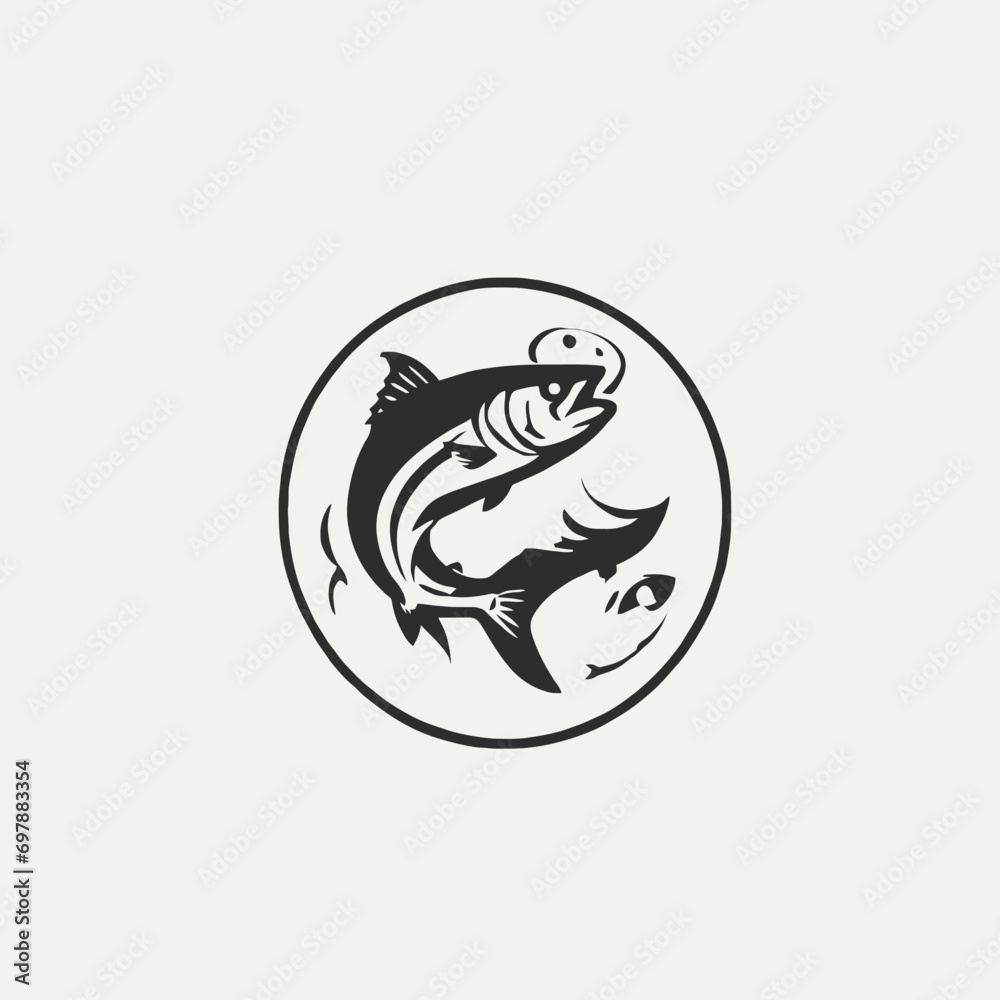 Fishing Logo EPS Format Design Very Cool Fishing Logo EPS Format Design Very Cool