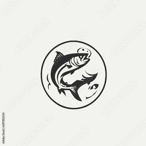Fishing Logo EPS Format Design Very Cool