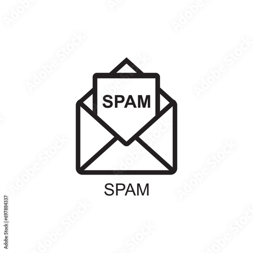 spam icon , newsletter icon vector