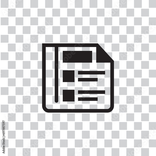 newspaper icon , daily icon vector