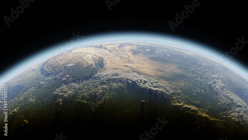 Fototapeta Naklejka Na Ścianę i Meble -  Earth in space (8K)