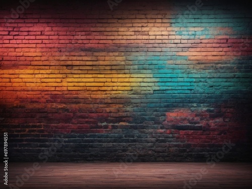 Black dark grunge brick wall texture background  wallpaper for ads  advertising