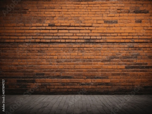 Black dark grunge brick wall texture background, wallpaper for ads, advertising