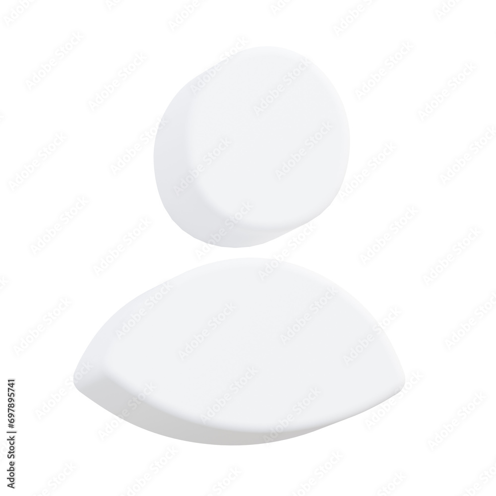 Profile, avatar and account 3D Profile, avatar and account 3D