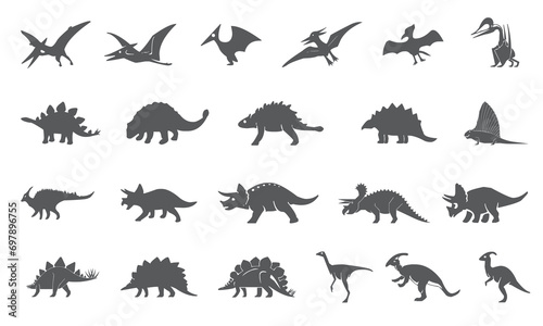 Dino icon and glyph collection © Yqbal