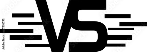 Versus vs icon, versus letter
