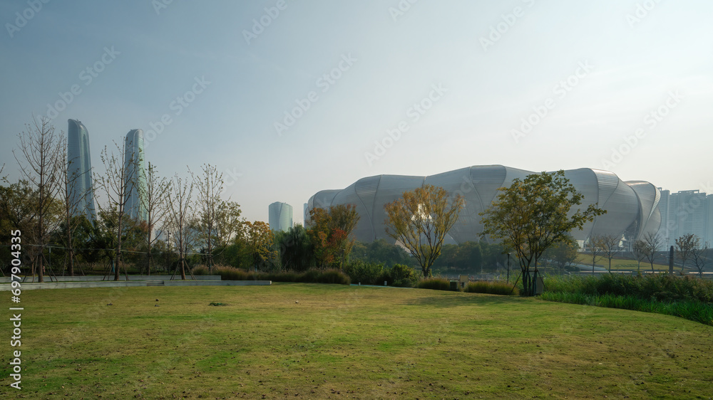 Hangzhou Modern City Architecture Landscape, China Hangzhou Modern City Architecture Landscape, China