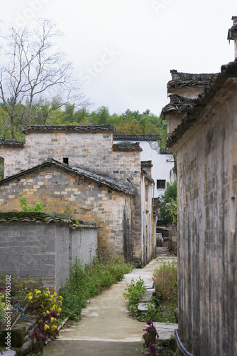 Autumn in Tachuan, an ancient village in Huangshan, China photo