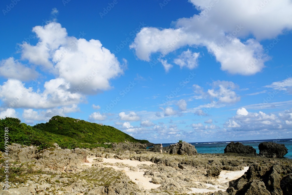 Landscape with Beach - Miyako Island, Okinawa Landscape with Beach - Miyako Island, Okinawa