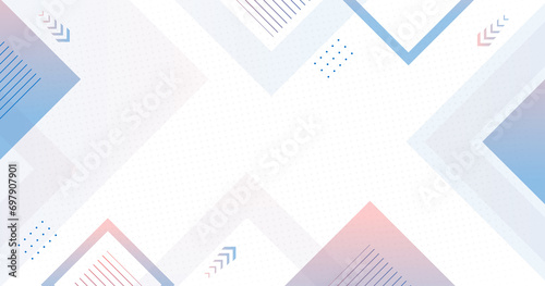 Abstract background geometric. Transparent. Blue and orange. Memphis .Pattern. Halftone