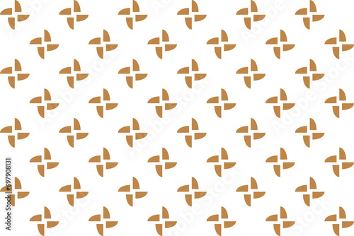 Geometric of tile pattern vector. Design waves gold on white background. Design print for illustration, textile, carpet, cloth, cover, card, background, wallpaper. Set 6