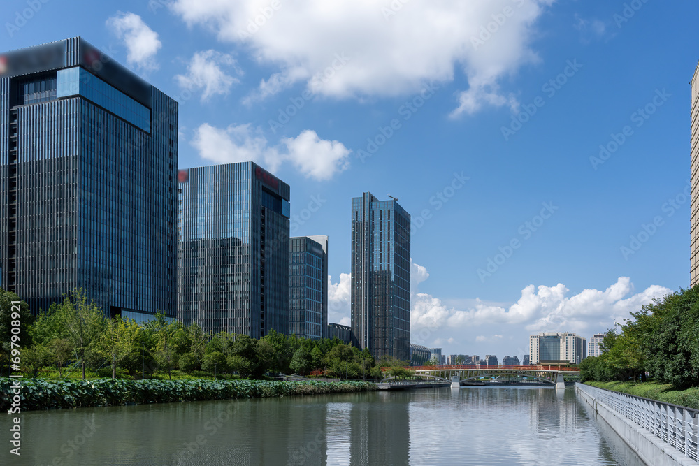 Street View of Ningbo East New City Financial District