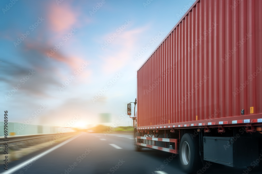 truck with long trailer, trucking and logistics truck with long trailer, trucking and logistics