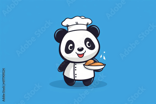 panda chef cartoon vector design © Yoshimura