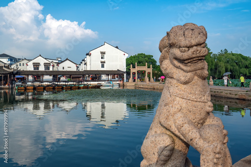 Street View of Jinxi Ancient Town in Jiangnan Water Township.. photo