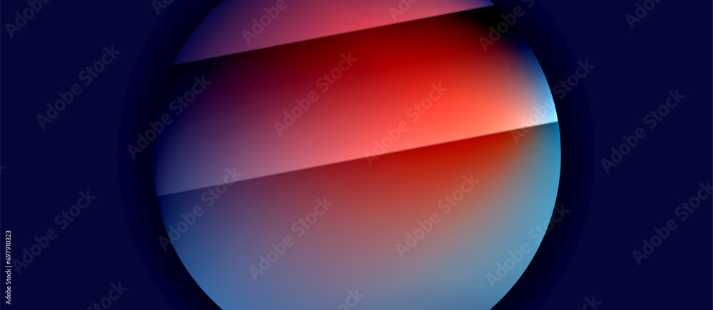 Glossy metal glowing circles geometric background. Minimal abstract composition. Vector illustration For Wallpaper, Banner, Background, Card, Book Illustration, landing page Glossy metal glowing circles geometric background. Minimal abstract composition. Vector illustration For Wallpaper, Banner, Background, Card, Book Illustration, landing page