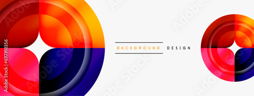 Circle abstract background. Wallpaper, banner, background, landing page, wall art, invitation, print, poster