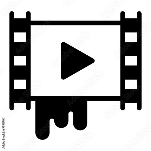 thriller glyph icon