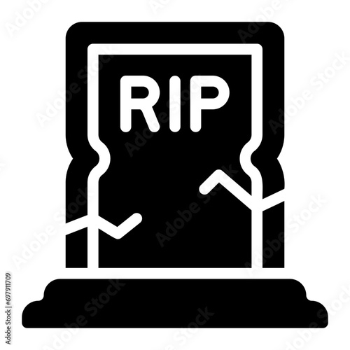 thriller glyph icon