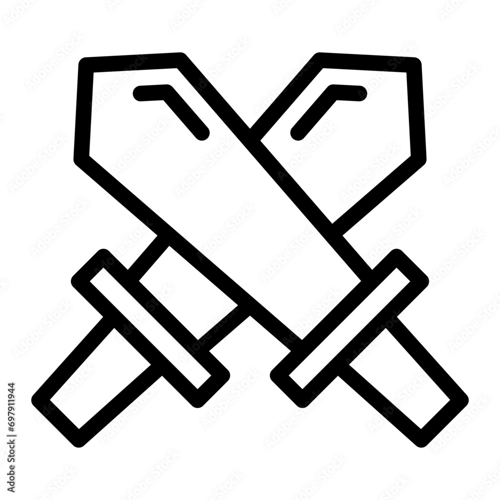 swords line icon swords line icon