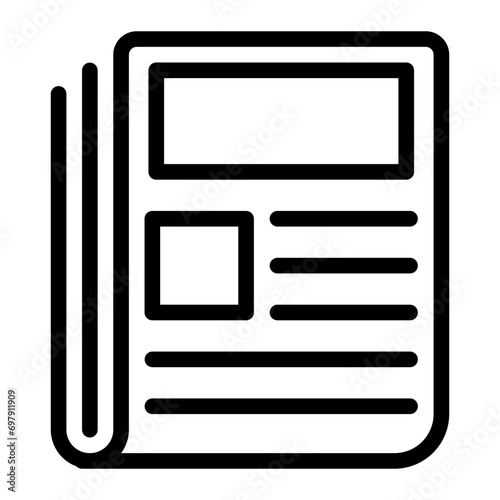 journalism line icon