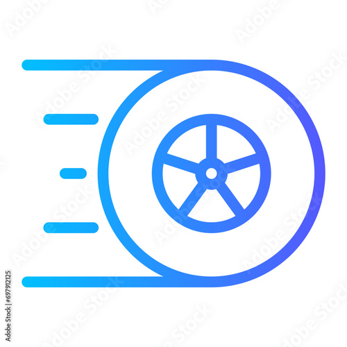 car race gradient icon